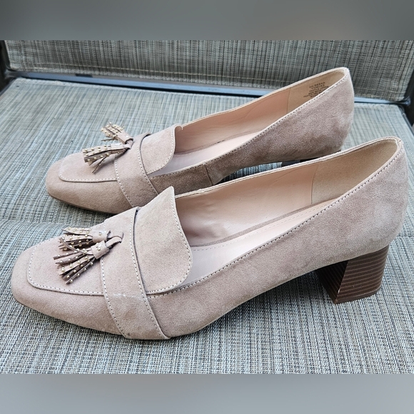 Kelly and Katie Beeka Tassel Heeled Loafers Women 10M - Picture 1 of 7